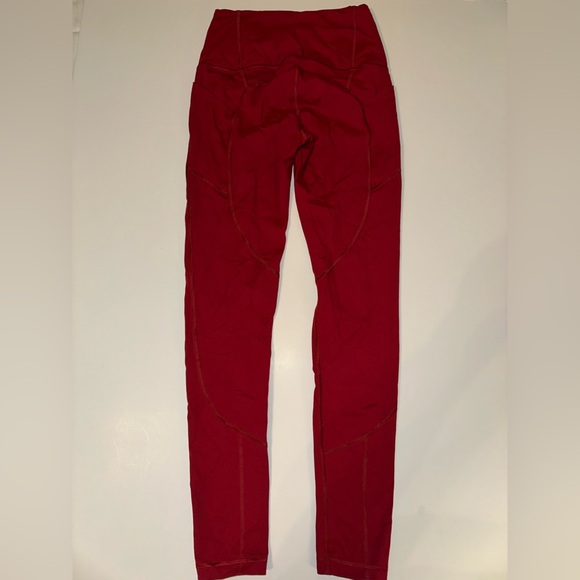 Victoria’s Secret Knockout Tight Leggings Women’s Small Pink Red Pockets - Picture 7 of 7